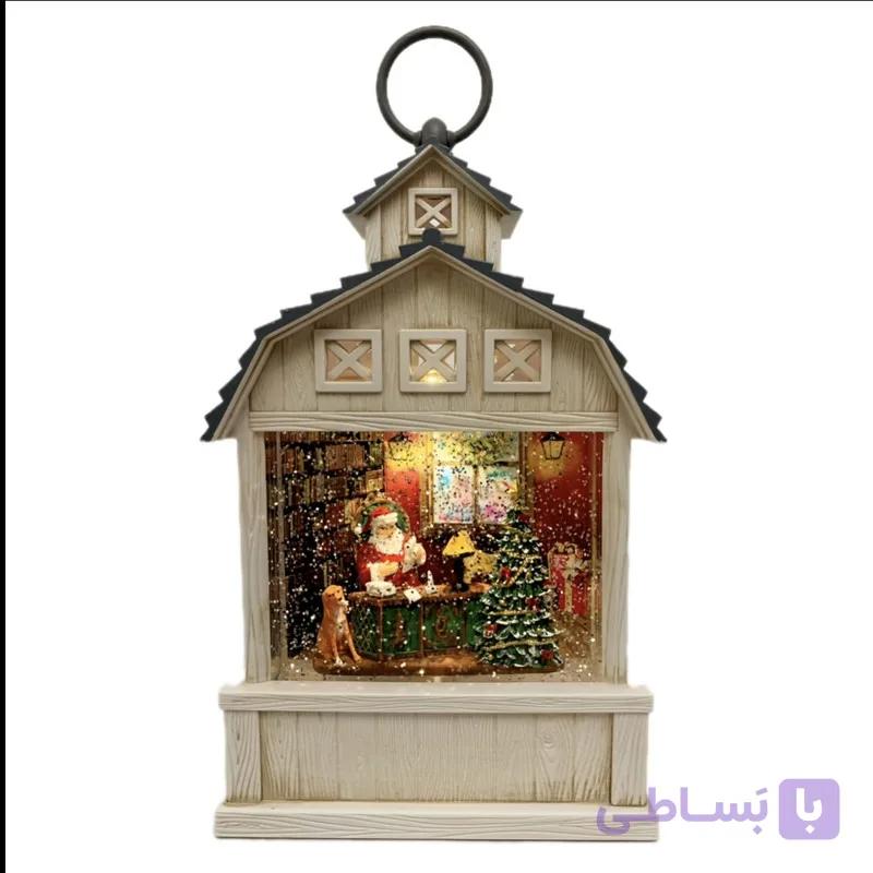 گوی موزیکال مدل پمپی کریسمسی طرح بابانوئل کد WDL-24010B