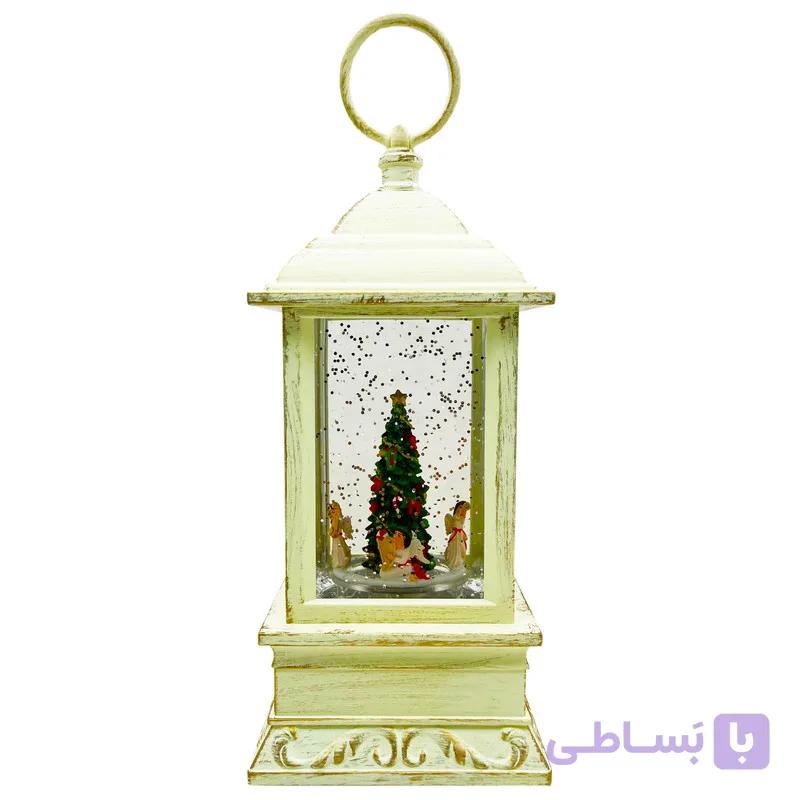 گوی موزیکال مدل پمپی مجسمه چرخشی طرح فانوس فرشته های کریسمس کد P4192