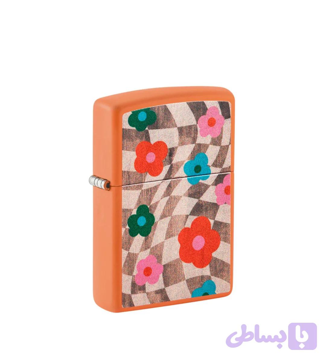 فندک زیپو اصلی کد ۴۸۷۱۸ wavy flower