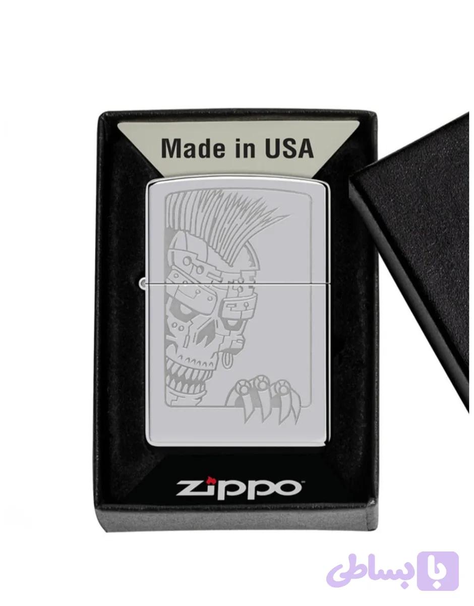 فندک زیپو اصلی کد ۴۶۴۲۶ mohawk skull