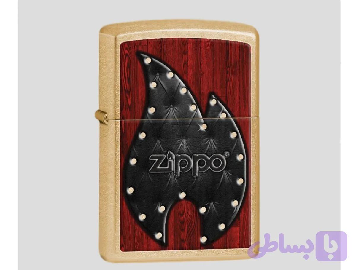 فندک زیپو اصلی کدZippo 207G LEATHER FLAME کد 28832