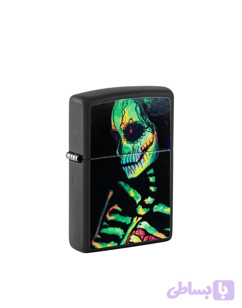 فندک زیپو اصلی کد 48761 glowing skull