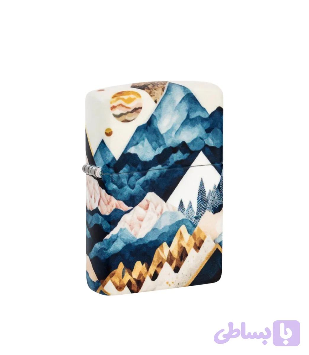 فندک زیپو اصلی کد 46262 geometric mountains