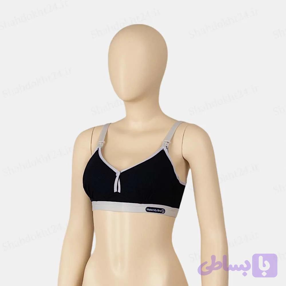 سوتین اسفنجی شیردهی جلو بازشو دوکاره کاپ B بدون فنر - کد327