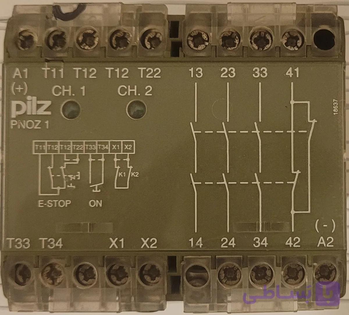 رله ایمنی PILZ مدل PNOZ 1 3S 1ö