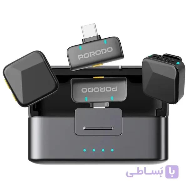 میکروفن یقه‌ای بی‌سیم پرودو مدل PDLAMPHF75BK — تصویر 1