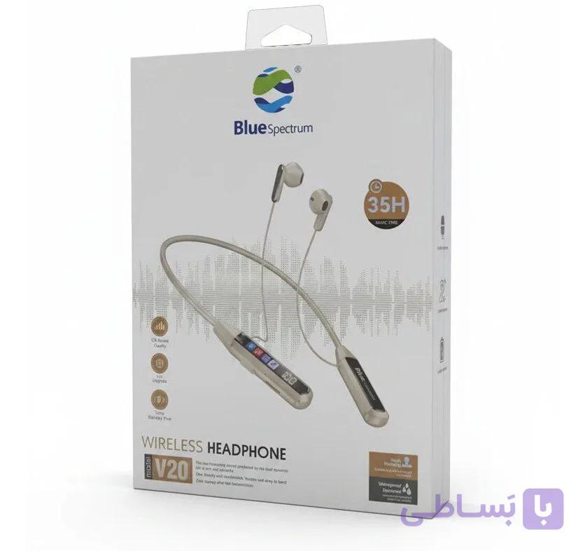 هندزفری بلوتوثی گردنی BLUE SPECTRUM V20 — تصویر 1