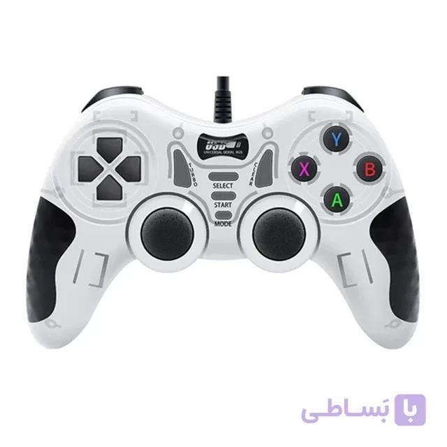 دسته بازی Double shock سیمی مدل USB-606 — تصویر 1