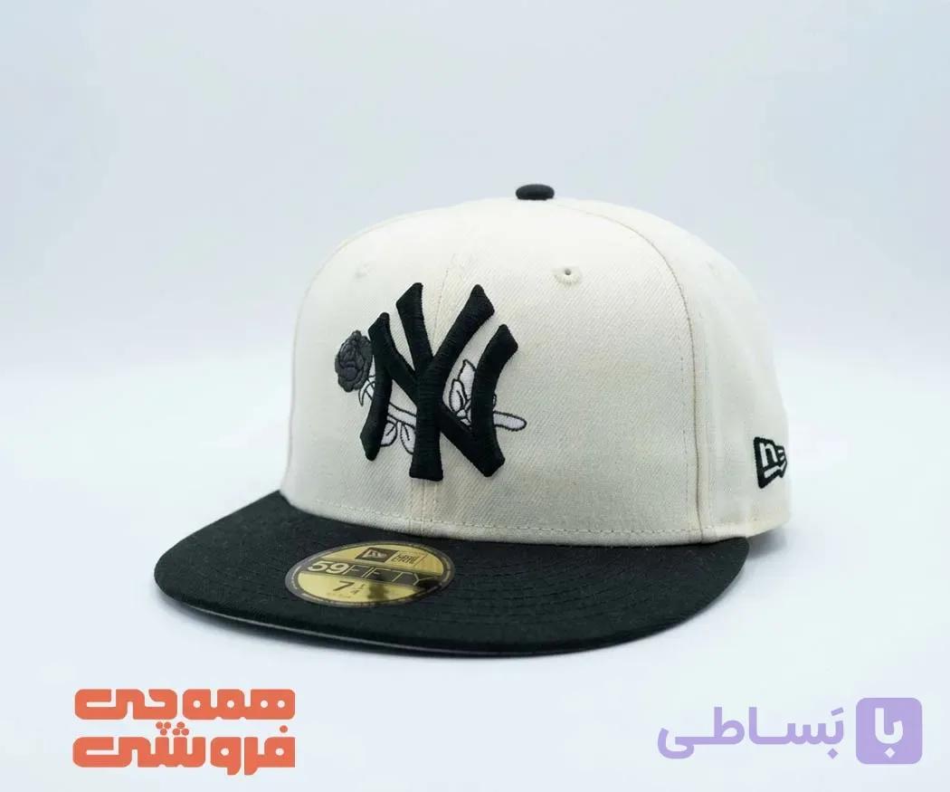 کلاه کپ NYکلاه کپ NYکرم | بک فیت سری 59FIFTY — تصویر 1