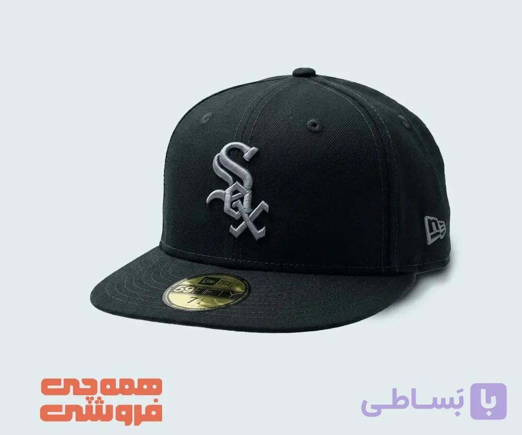 بک فیت نیو ارا رد ساکس مشکی نقاب آبی | سری 59FIFTY — تصویر 1
