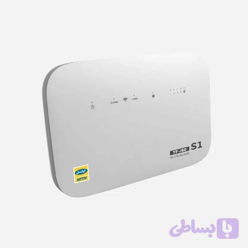 مودم TD-LTE ایرانسل مدل TFi60-S1(به همراه 50 گیگ اینترنت)صفر پلمب باگارانتی