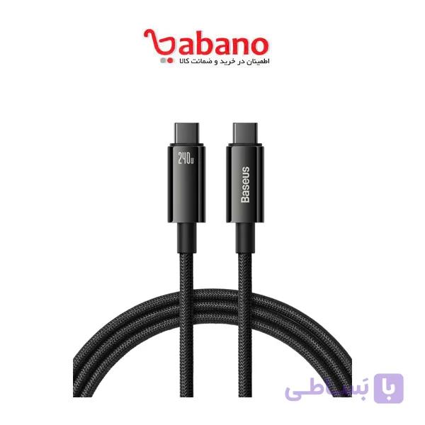 کابل تبدیل USB-C باسئوس مدل TUNGSTEN  240W طول 1