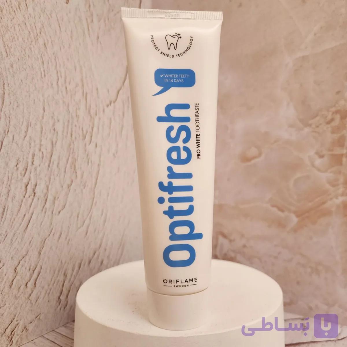 خمیر دندان سفیدکننده Optifresh Pro White — تصویر 1