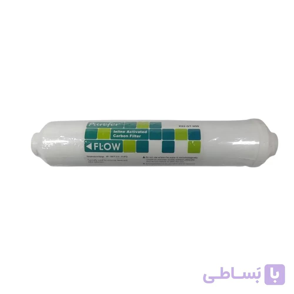 فیلتر پست کربن تانک پک تایوان مدل پیوریفر | Purefer با اتصال ۱/۴ اینچ