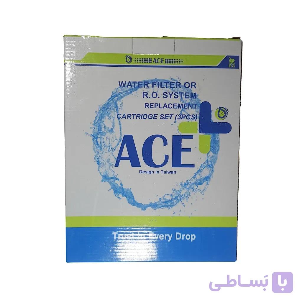 پک فیلتر 3مرحله‌ای ACE کلاسیک | فیلتر پیش تصفیه آب خانگی ۱۰ اینچ ایرانی — تصویر 1