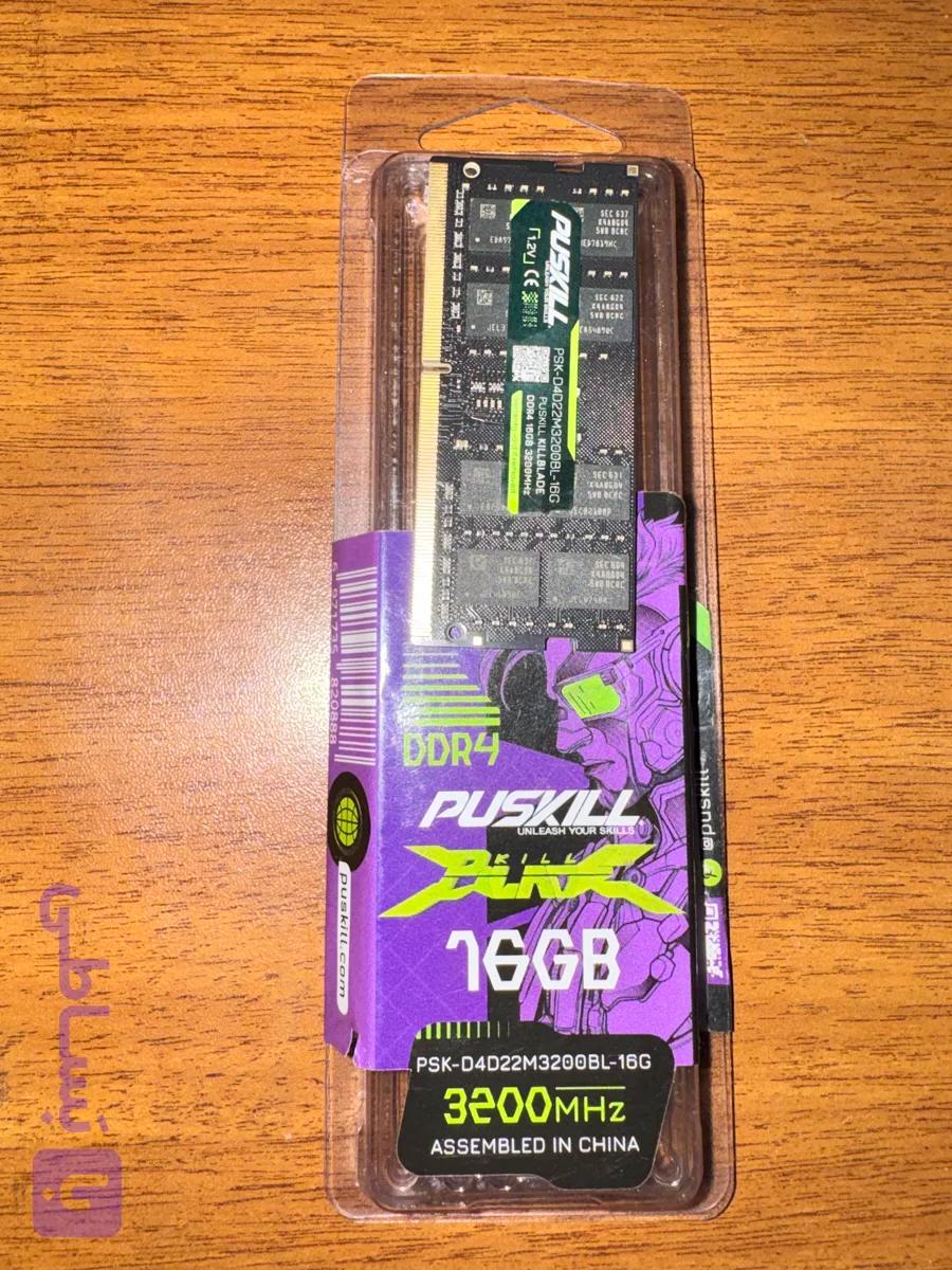 RAM PUSKILL Gaming 16GB 3200 MHZ PC-D4D22M رم پواسکیل 16 گیک