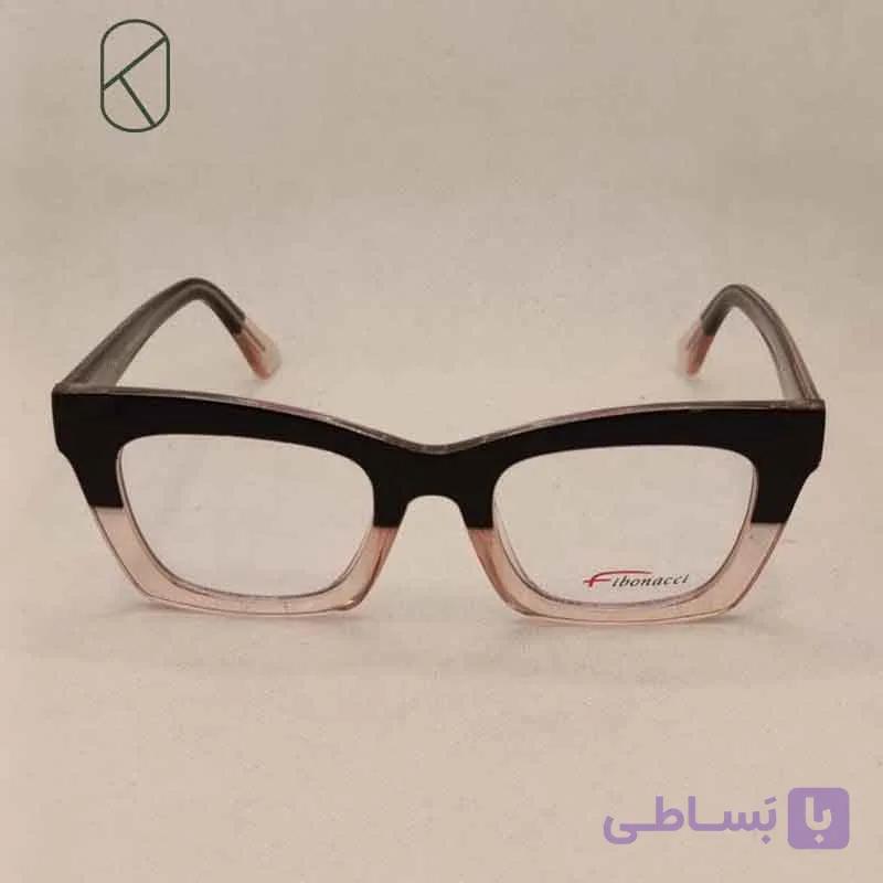 عینک طبی زنانه کائوچویی برند فیبوناچی مدل ویفر کت کد 2016C5 — تصویر 1