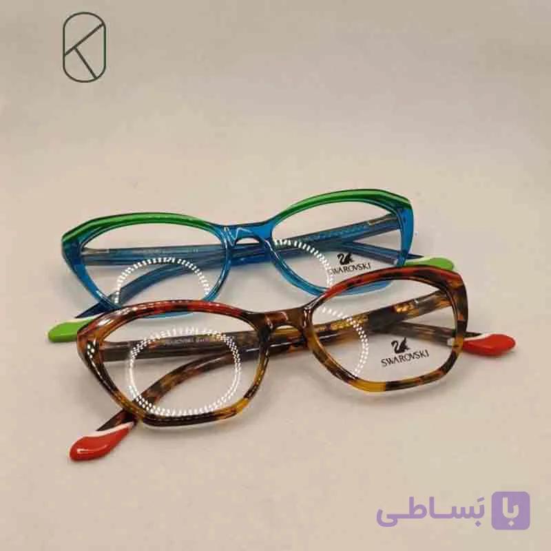 عینک طبی برند سواروسکی (Swarovski) مدل پروانه ای کد xl6023 — تصویر 1