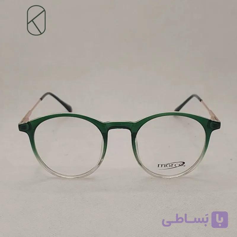 عینک طبی زنانه کائوچویی برند مارکو marco مدل گرد کد R6105C4 — تصویر 1