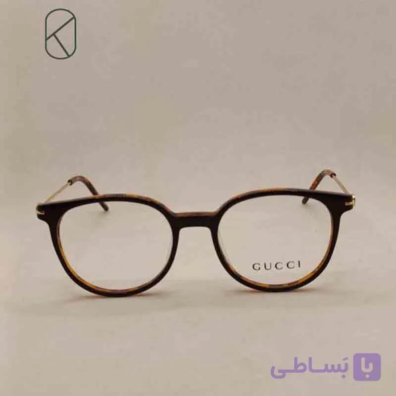 عینک طبی برند گوچي (Gucci) مدل گرد کد LJ90385214145 — تصویر 1