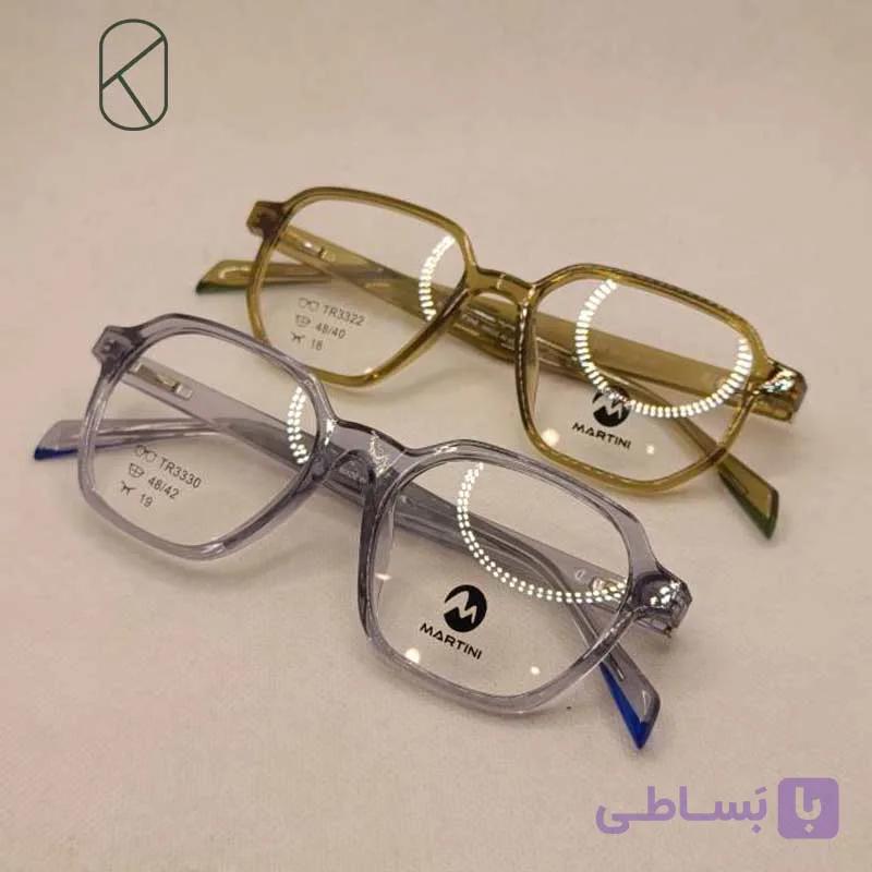 عینک طبی زنانه برند مارتینی Martini مدل چند ضلعی کد TR3322 — تصویر 1