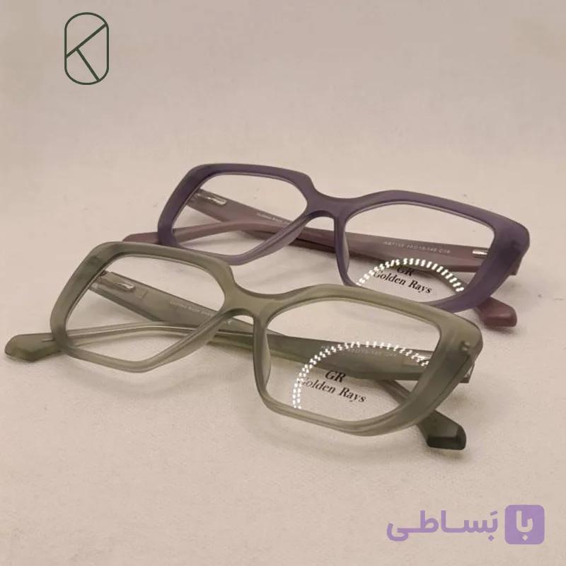 عینک طبی زنانه برند Golden Rays مدل ویفر کت کد 7128 RB — تصویر 1