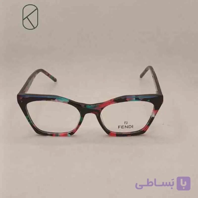 عینک طبی برند فندی (Fendi) مدل ویفر کت کد 602852 xl — تصویر 1