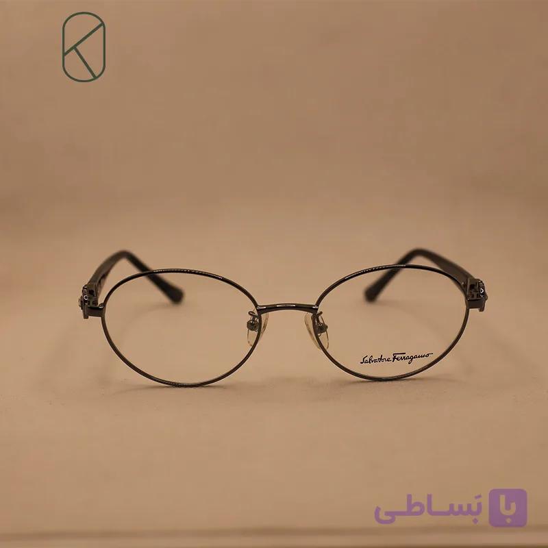 عینک طبی فلزی برند فیبوناچی مدل گرد کد 0201084 — تصویر 1