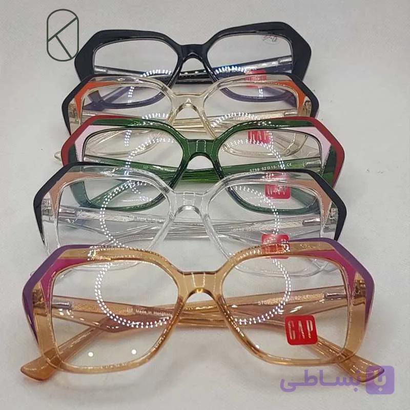 عینک طبی زنانه کائوچویی برند Gap مدل ویفر کت کد 01 — تصویر 1