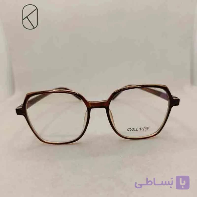 عینک طبی برند دلوین مدل چند ضلعی کد 5217145 — تصویر 1