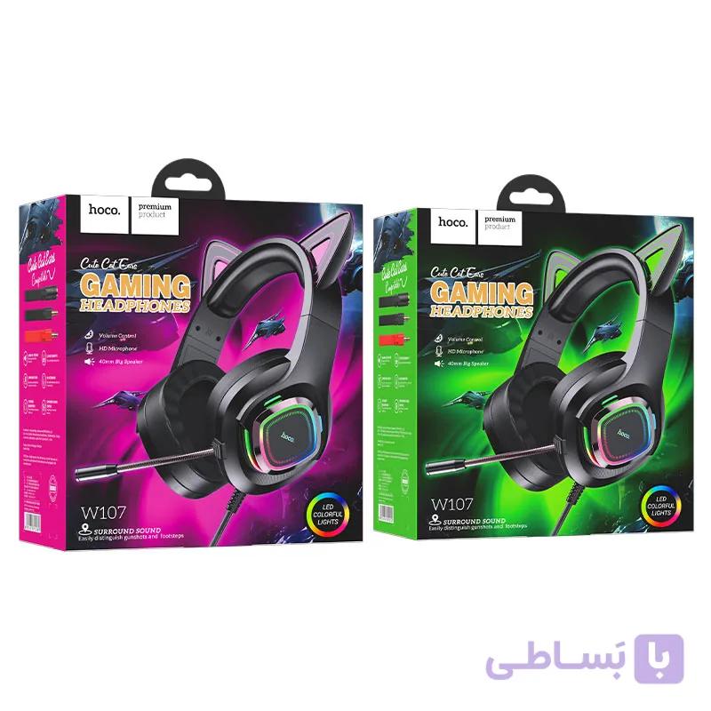 هدفون گیمینگ هوکو مدل w107 — تصویر 1