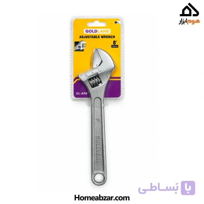 آچار فرانسه ۸ اینچ گلد لند مدل GL-AS8 — تصویر 1