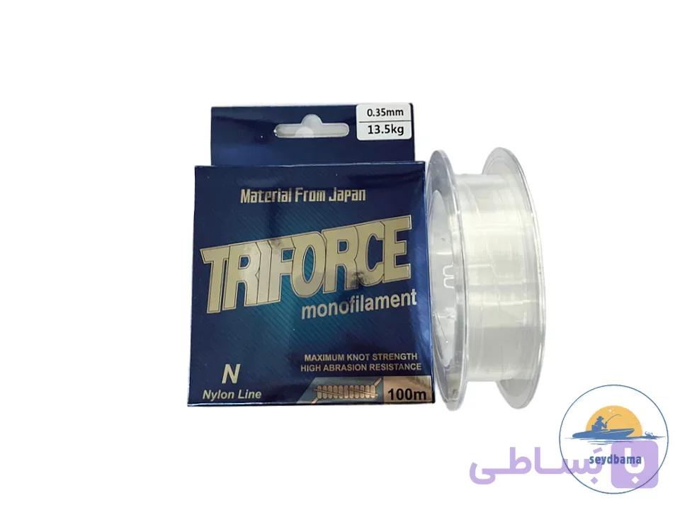نخ ماهیگیری TRIFORCEمونوفیلامنت نایلونی ژاپنی سایز 30 و 35 — تصویر 1