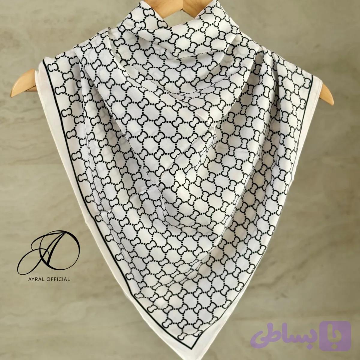 روسری ابریشم وارداتی کد E0008