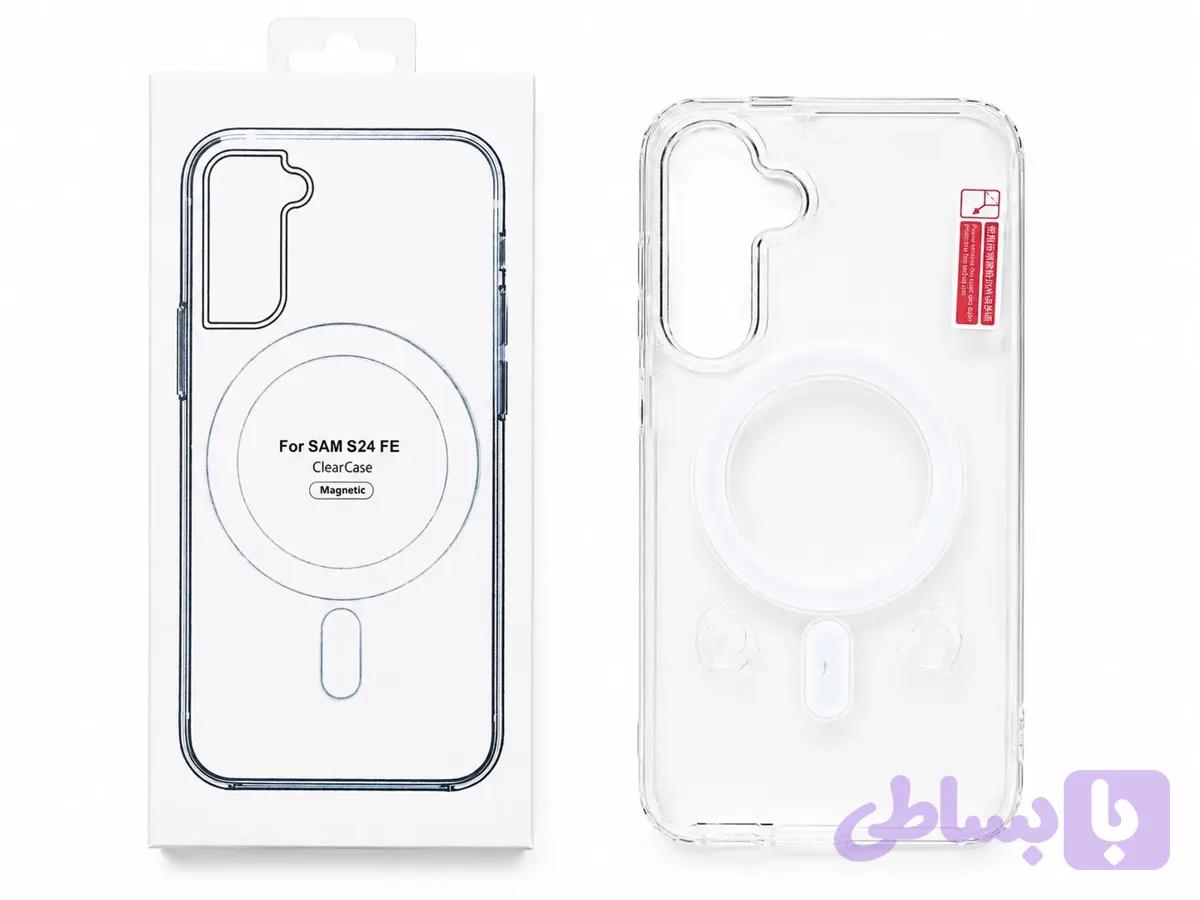 قاب شفاف مگسیف سامسونگ S24 FE | ClearCase Magnetic