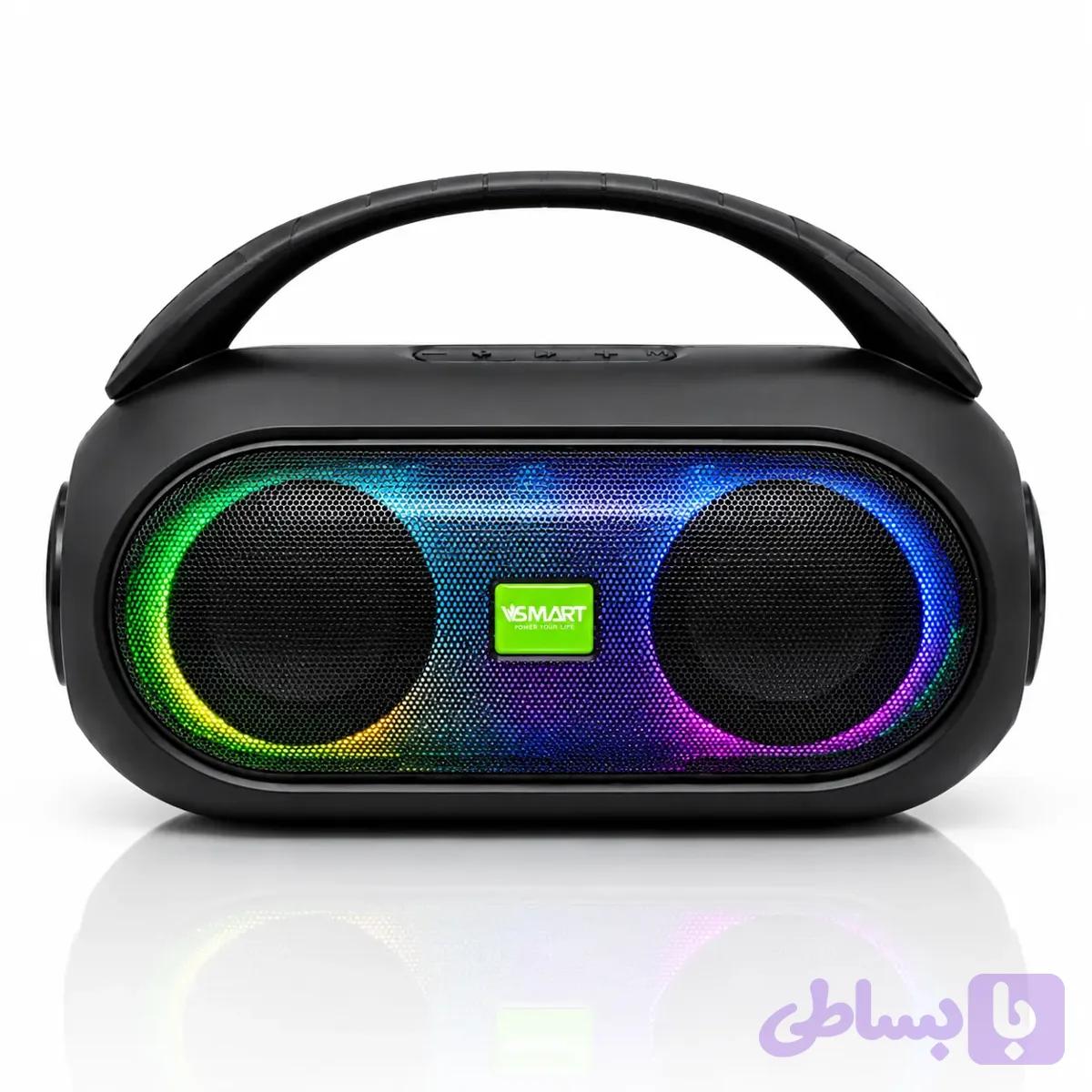 اسپیکر بی‌سیم VSMART مدل VS-811 | صدای استریو و نور RGB — تصویر 1