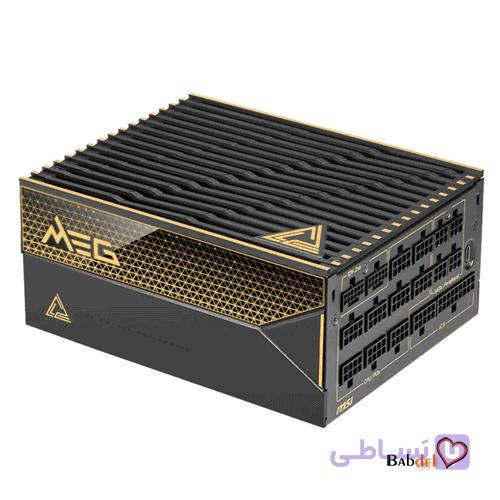 منبع تغذیه کامپیوتر ام اس آی MSI POWER SUPPLY MEG AI1600T PCIE5 TITANIUM — تصویر 1