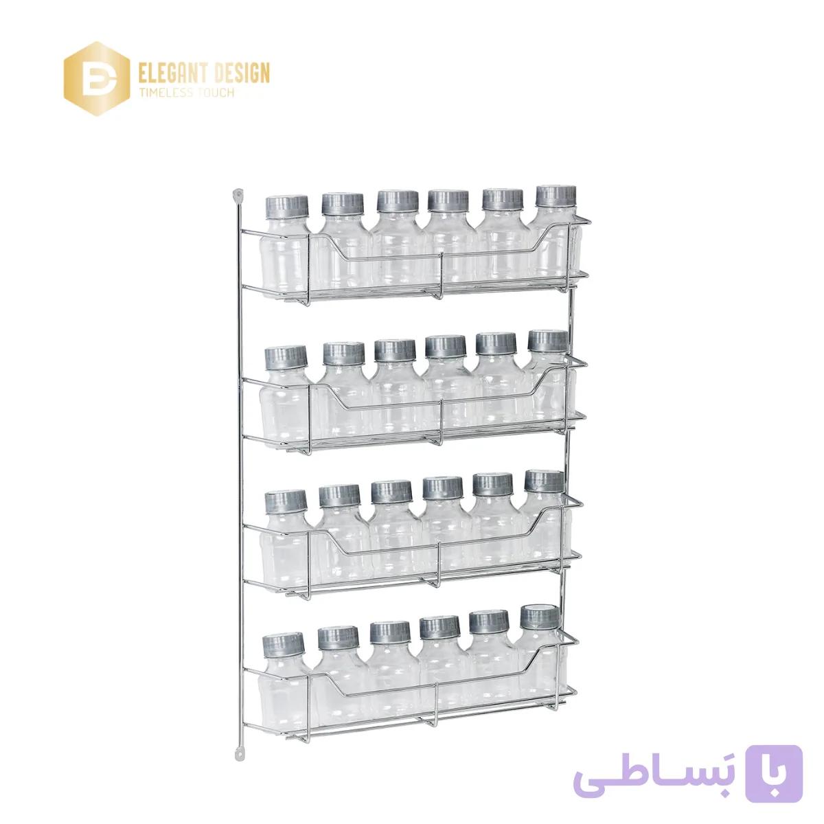 جاادویه 24 قوطی پلاستیکی آدلان مدل گلارین کد 802 — تصویر 1