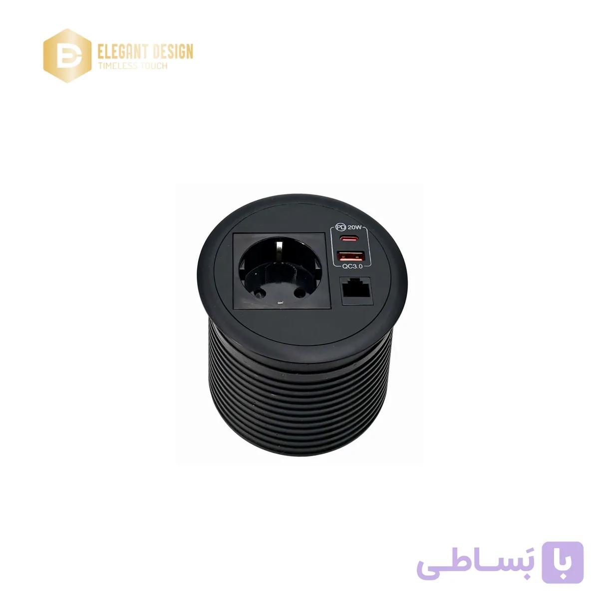 پریز توکار استوانه‌ای بلو BK19