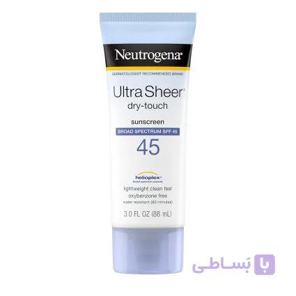 ضد آفتاب نوتروژینا اولترا شیر مدل Dry-Touch SPF 45 اورجینال — تصویر 1