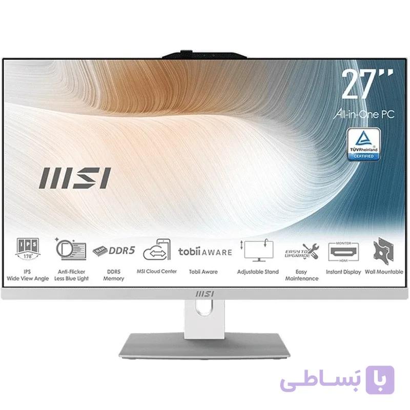 کامپیوتر آل این وان ام اس آی 27 اینچی مدل Modern AM272P 1M Core 7 16GB 500GB SSD Intel Iris Xe