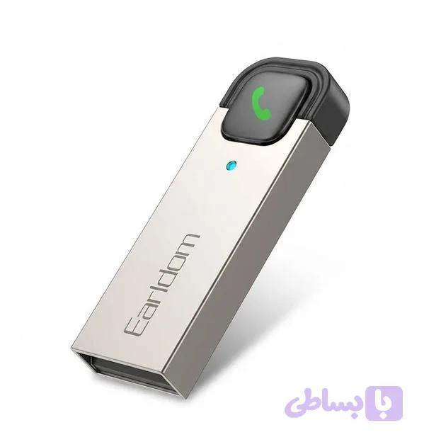 دانگل بلوتوث ارلدام مدل ET-BR19، با رابط USB و دکمه پاسخ‌گویی به تماس