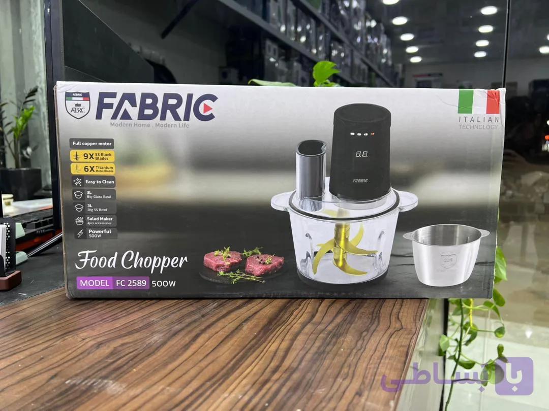 “خردکن برقی فابریک مدل FC 2589 ظرفیت 3 لیتری کاسه شیشه ای و استیل 500 وات موتور مسی”