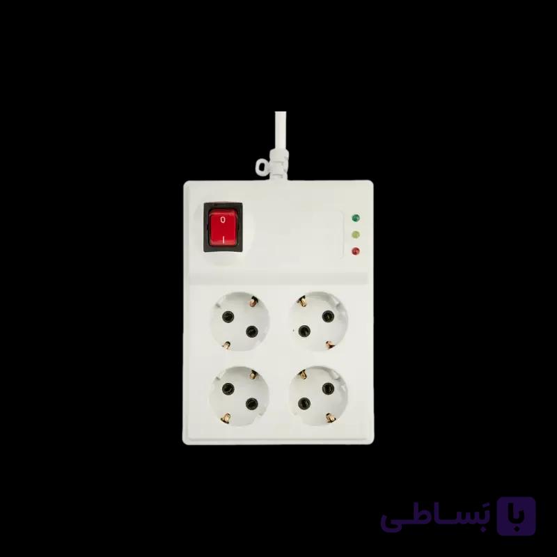 چندراهی برق و محافظ ولتاژ پارت الکتریک مدل PE773 — تصویر 1