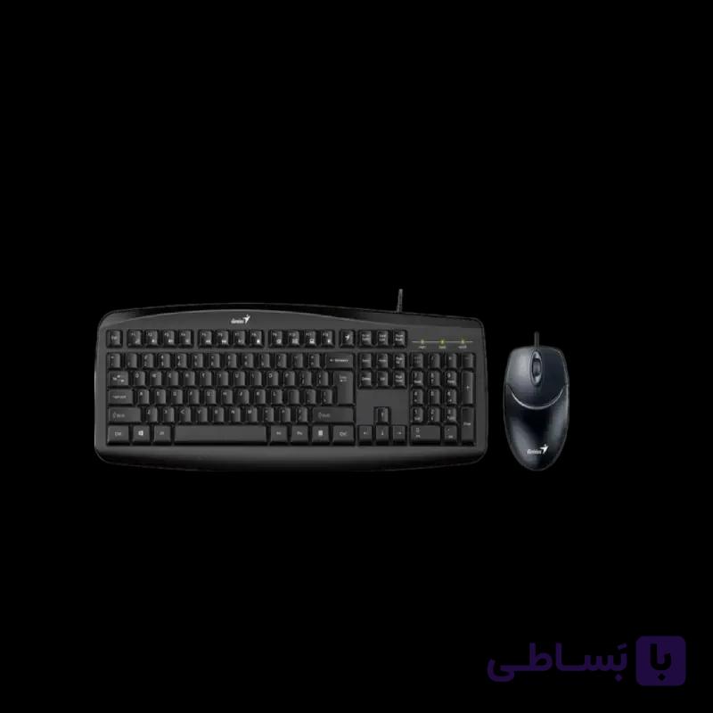 کیبورد و ماوس باسیم جنیوس Smart KM-200 با حروف فارسی — تصویر 1