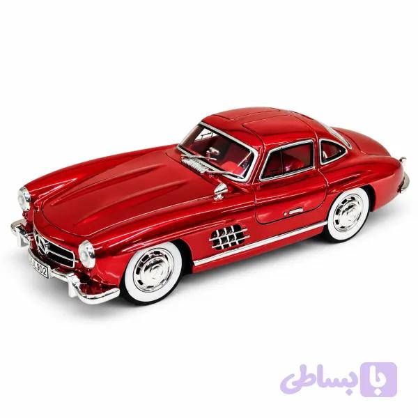 ماشین فلزی چه ژی مدل بنز SL300 کروم مقیاس 1/24 — تصویر 1