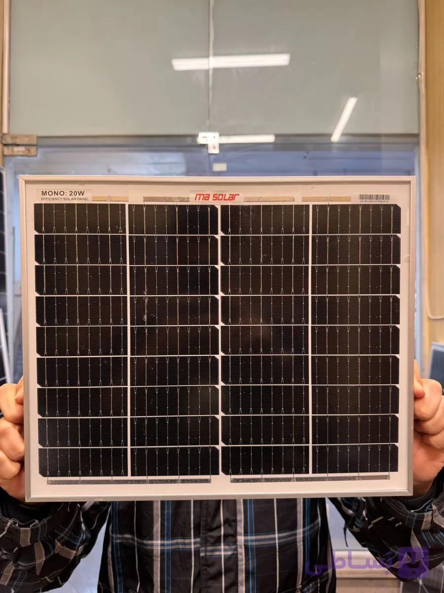 پنل خورشیدی 20 وات مدل NN-M36-20W برند MA SOLAR — تصویر 1