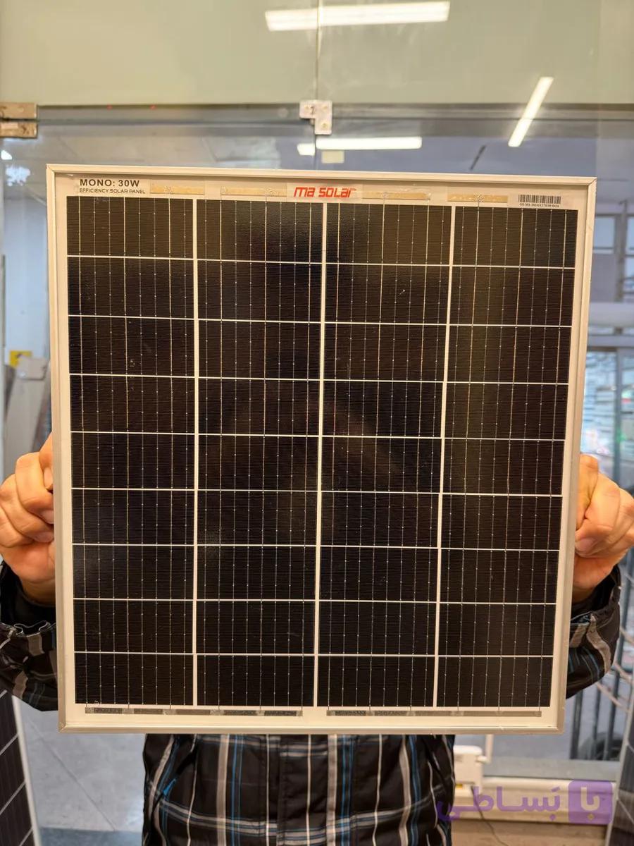پنل خورشیدی 30 وات مدل NN-M36-30W برند MA SOLAR — تصویر 1