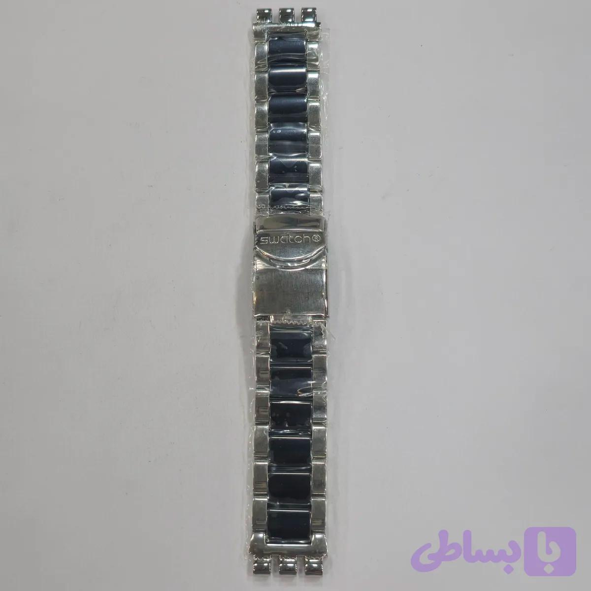 بند استیل ساعت سواچ کرنوگراف ( وسط سرامیک) — تصویر 1