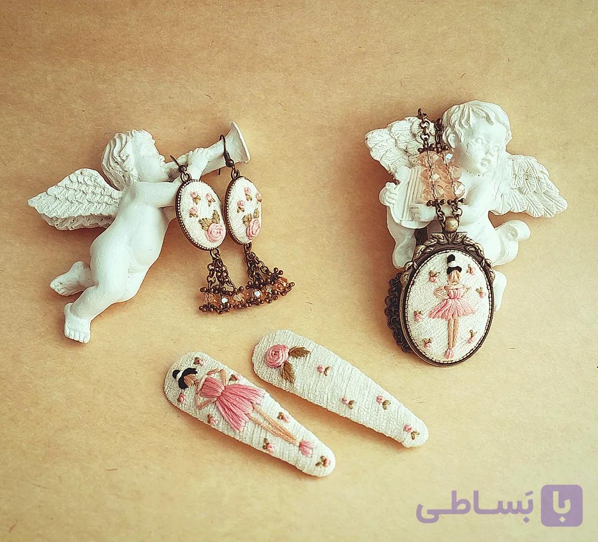 نیم ست گلدوزی پرنسس